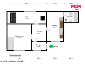 Prodej rodinného domu, Spáňov, 56 m2