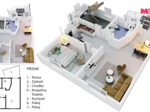 Pronájem rodinného domu, Praha - Chodov, Vycpálkova, 160 m2