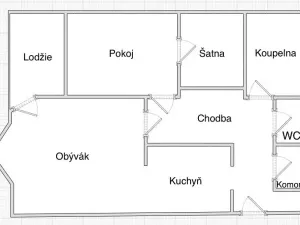 Pronájem bytu 2+kk, Praha - Jinonice, U kříže, 60 m2