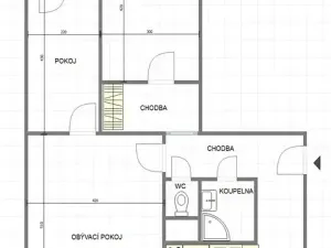 Prodej bytu 3+1, Uherský Brod, Sídl. Olšava, 70 m2