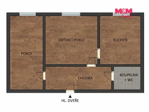 Prodej bytu 2+1, Havířov - Šumbark, Moravská, 44 m2