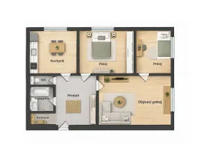 Prodej bytu 3+1, Ostrava, Poděbradova, 68 m2