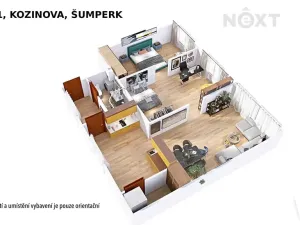 Pronájem bytu 3+1, Šumperk, Kozinova, 77 m2