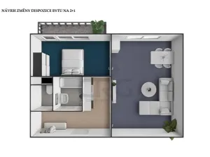 Prodej bytu 1+1, Brno - Lesná, Nejedlého, 38 m2