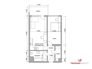 Prodej bytu 2+kk, Praha - Dolní Měcholupy, Honzíkova, 54 m2