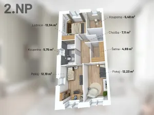 Prodej rodinného domu, Praha - Řepy, Otlíkovská, 125 m2