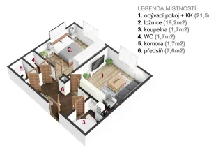 Prodej bytu 2+kk, Praha - Žižkov, Jana Želivského, 56 m2