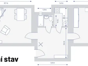 Prodej bytu 2+1, Praha - Nusle, Nad studánkou, 57 m2