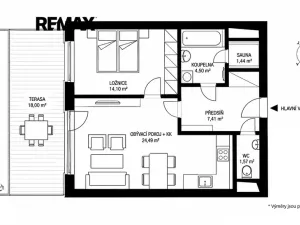 Pronájem bytu 2+kk, Praha - Hostivař, Pražská, 54 m2