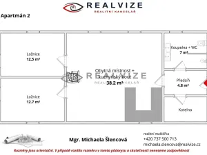 Prodej apartmánu, Lipí, 155 m2