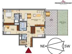 Prodej bytu 4+kk, Praha - Dolní Měcholupy, Kardausova, 103 m2