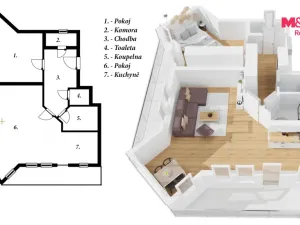 Prodej bytu 2+kk, Pec pod Sněžkou, 55 m2
