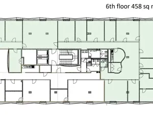Pronájem kanceláře, Praha - Karlín, Pobřežní, 458 m2