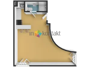 Pronájem bytu 1+kk, Brno, Zlínská, 30 m2
