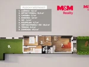Prodej bytu 3+kk, Praha - Hostavice, U Hostavického potoka, 72 m2