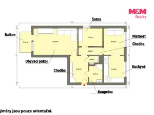 Prodej bytu 3+1, Mariánské Lázně - Úšovice, Mánesova, 63 m2