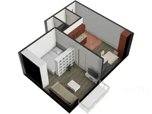 Prodej bytu 1+1, Písek, Harantova, 36 m2