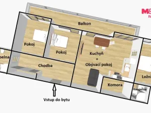Pronájem bytu 4+kk, Písek - Budějovické Předměstí, Janotova, 110 m2