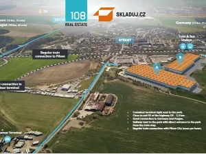 Pronájem skladu, Úherce, 10000 m2