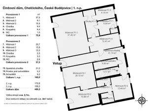 Prodej vily, České Budějovice, Chelčického, 489 m2