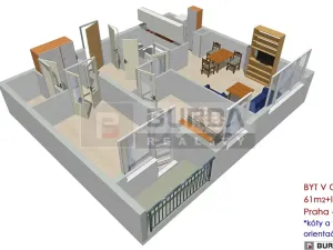 Prodej bytu 3+kk, Praha - Chodov, Michnova, 61 m2