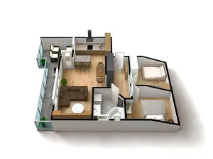 Prodej bytu 3+kk, Bošovice, Vyhlídka, 84 m2