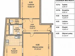 Prodej bytu 2+1, Plzeň, Černická, 65 m2