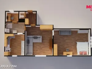 Prodej bytu 3+1, Kostelec nad Labem, Neratovická, 61 m2
