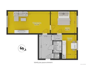 Prodej bytu 2+1, Praha - Krč, Antala Staška, 55 m2