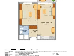 Prodej bytu 2+kk, Praha - Hlubočepy, Gollové, 51 m2