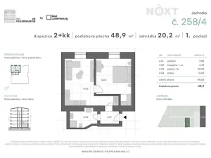 Prodej bytu 2+kk, Praha - Vysočany, Pod pekárnami, 49 m2