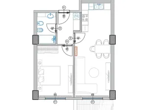 Prodej bytu 2+kk, Qerret, Albánie, 62 m2