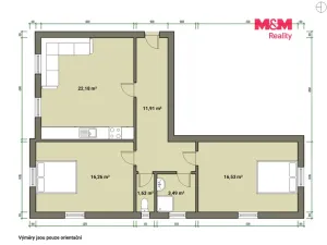 Pronájem bytu 3+kk, Mariánské Lázně, Lidická, 72 m2