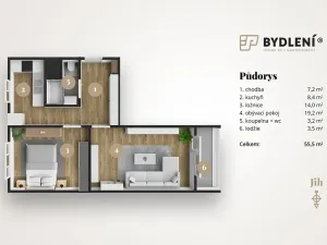 Prodej bytu 2+1, Most, Vítězslava Nezvala, 52 m2