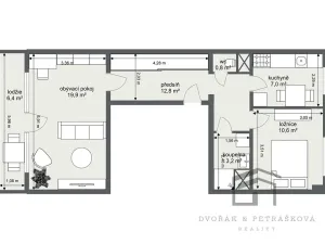 Prodej bytu 2+1, Praha - Vinohrady, Fričova, 55 m2