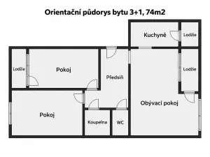 Pronájem bytu 3+1, Opava, Hradecká, 74 m2