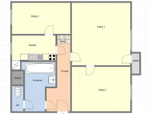 Prodej bytu 3+1, Kutná Hora, Fučíkova, 60 m2