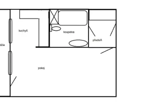 Pronájem bytu 1+kk, Teplice, Čs. dobrovolců, 30 m2