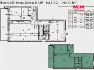 Prodej bytu 3+kk, Beroun - Beroun-Město, Na Dražkách, 74 m2