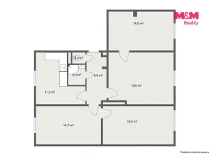 Prodej bytu 4+1, Sokolov, Heyrovského, 85 m2