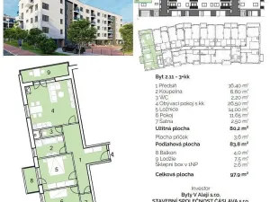 Prodej bytu 3+kk, Hustopeče, Alejní, 97 m2
