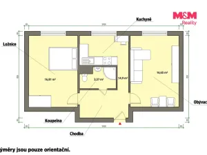 Pronájem bytu 2+1, Františkovy Lázně, Česká, 53 m2