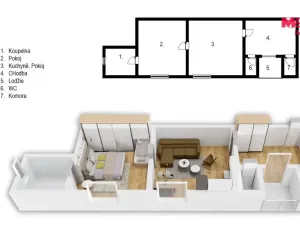 Prodej bytu 2+kk, Jáchymov, K Lanovce, 59 m2