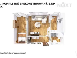 Pronájem bytu 2+1, Šumperk, Jugoslávská, 46 m2