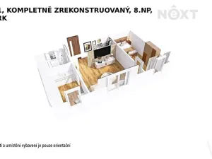 Pronájem bytu 2+1, Šumperk, Jugoslávská, 46 m2