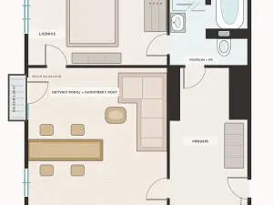 Prodej bytu 2+kk, Praha - Vršovice, Jerevanská, 61 m2