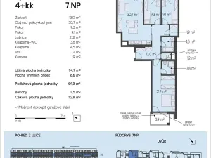 Prodej bytu 4+kk, Brno, Rybářská, 101 m2