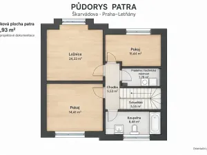 Pronájem rodinného domu, Praha - Letňany, Škarvadova, 170 m2
