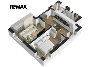 Prodej bytu 2+1, Benešov nad Ploučnicí, Sokolský vrch, 57 m2