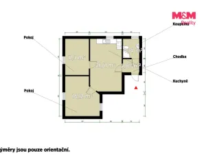Pronájem bytu 3+kk, Bor, Školní, 55 m2